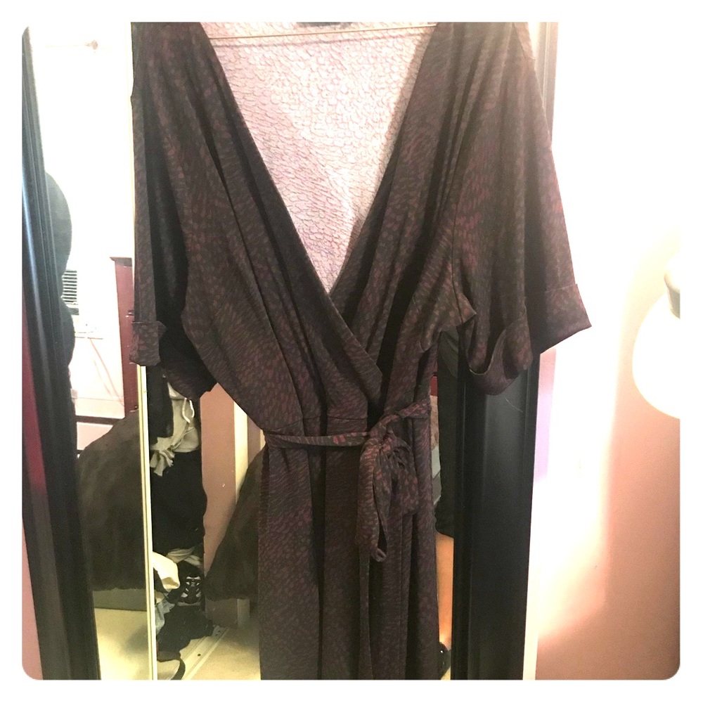 A.N.A. Brand Plunge Neck Dress